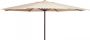 Madison Parasol Tenerife Round Ecru 300cm Beige - Thumbnail 2