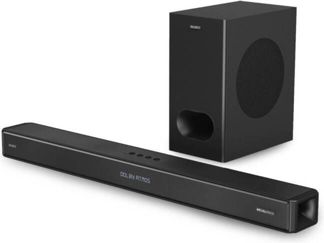 Majority Sierra Plus Dolby Atmos 2.1.2 Soundbar + Subwoofer 400W 3 x HDMI Bluetooth Optical USB