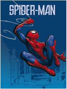 Marvel Fleecedeken Spider-man Junior 140 X 100 Cm Blauw rood