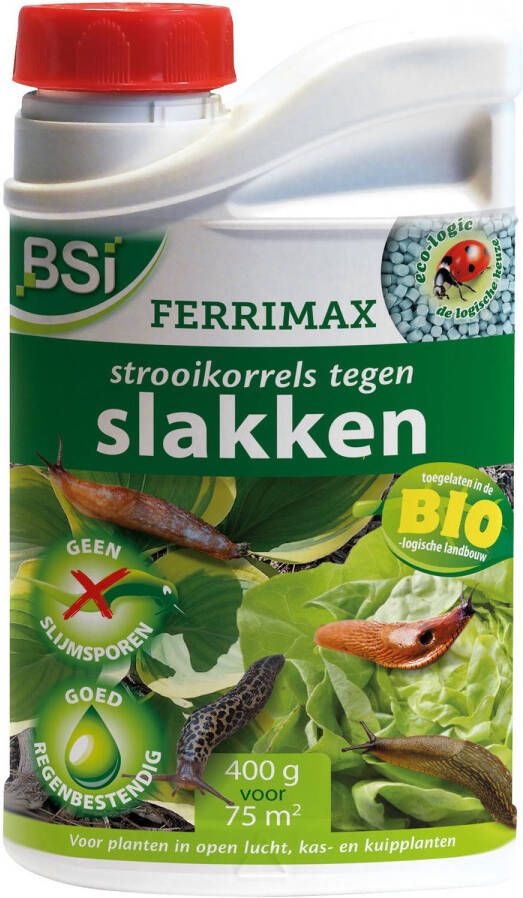 Hermie BSi strooikorrels slakken Ferrimax 400 gram mintblauw