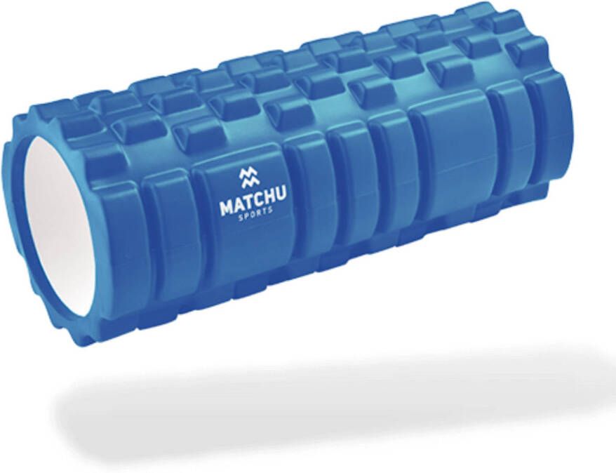 Matchu Sports Foam Roller blauw 33cm Ø 14cm