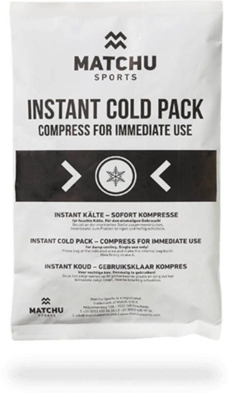 Matchu Sports Ice Pack set 12 stuks (instant cold) 12 Ice packs Wit
