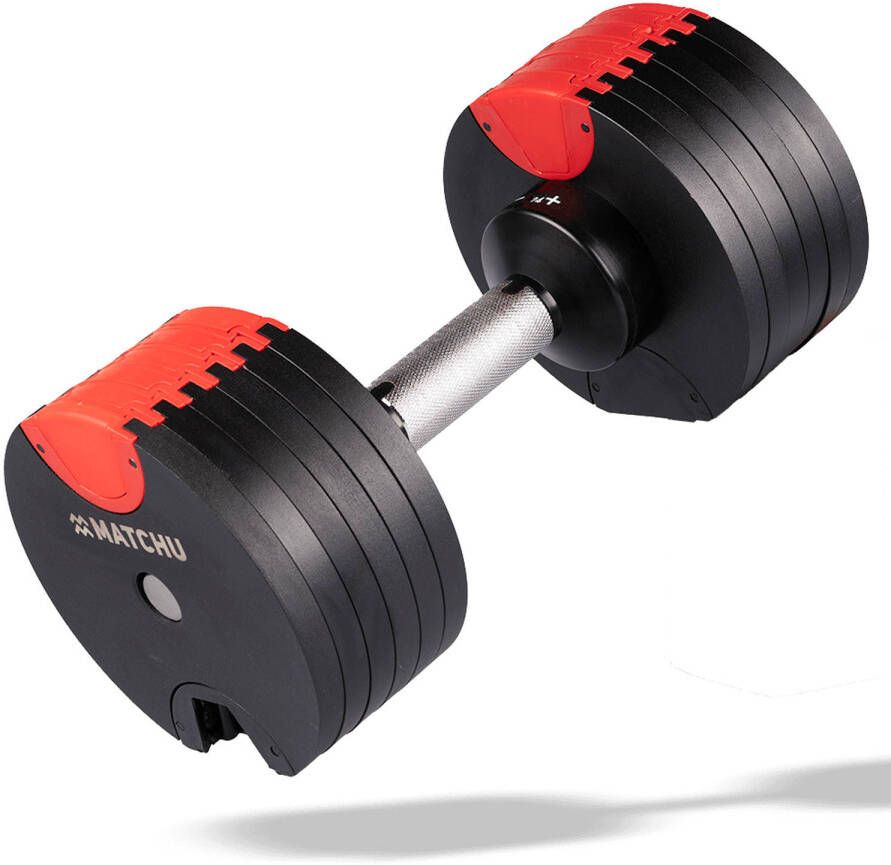 Matchu Sports Verstelbare dumbbell Zwart rood