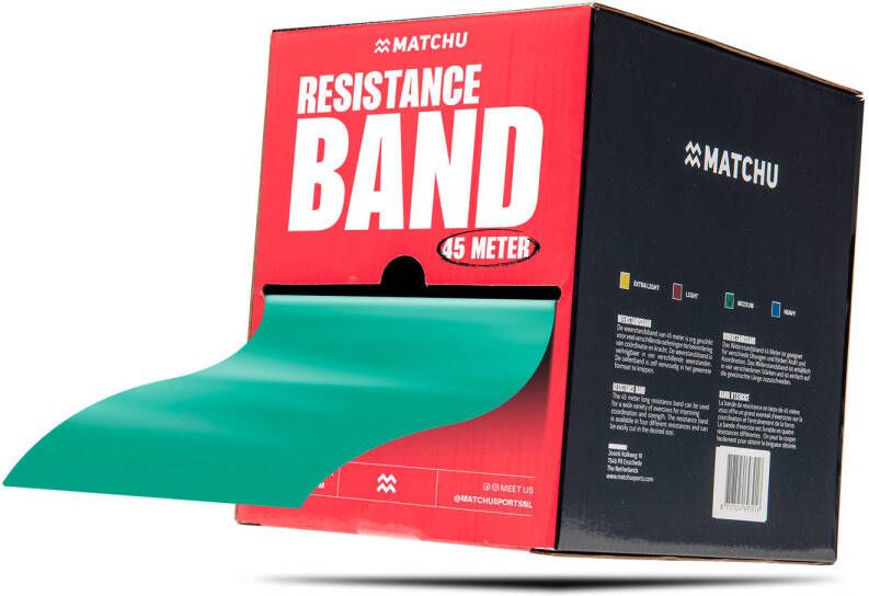 Matchu Sports Weerstandsband 45 meter Medium