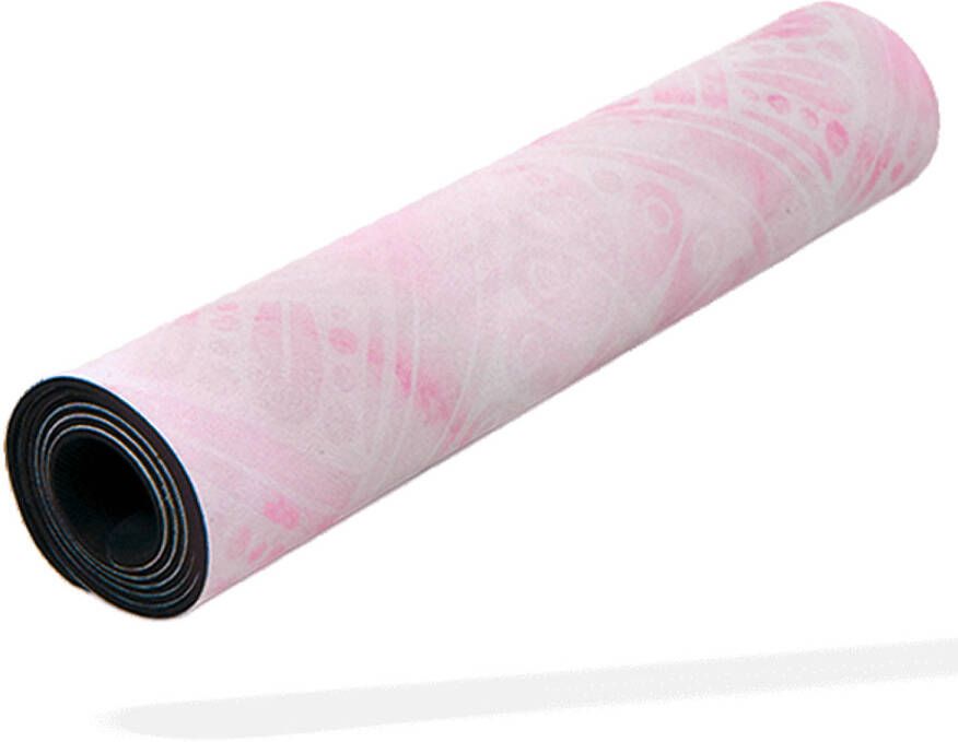 Matchu Sports Yogamat Deluxe Pink marble 180 cm Suede