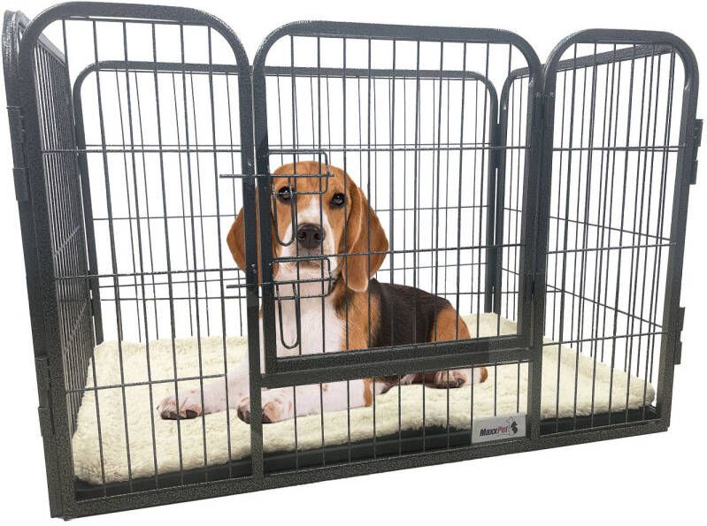 MAXXPET Puppyren 93x61x63cm Met Bodemplaat En Deken Kooi En Kennel Voor Puppy's