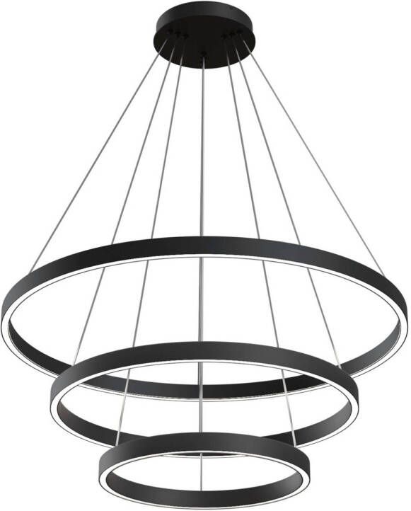 Maytoni Hanglamp Rim Zwart Ø80