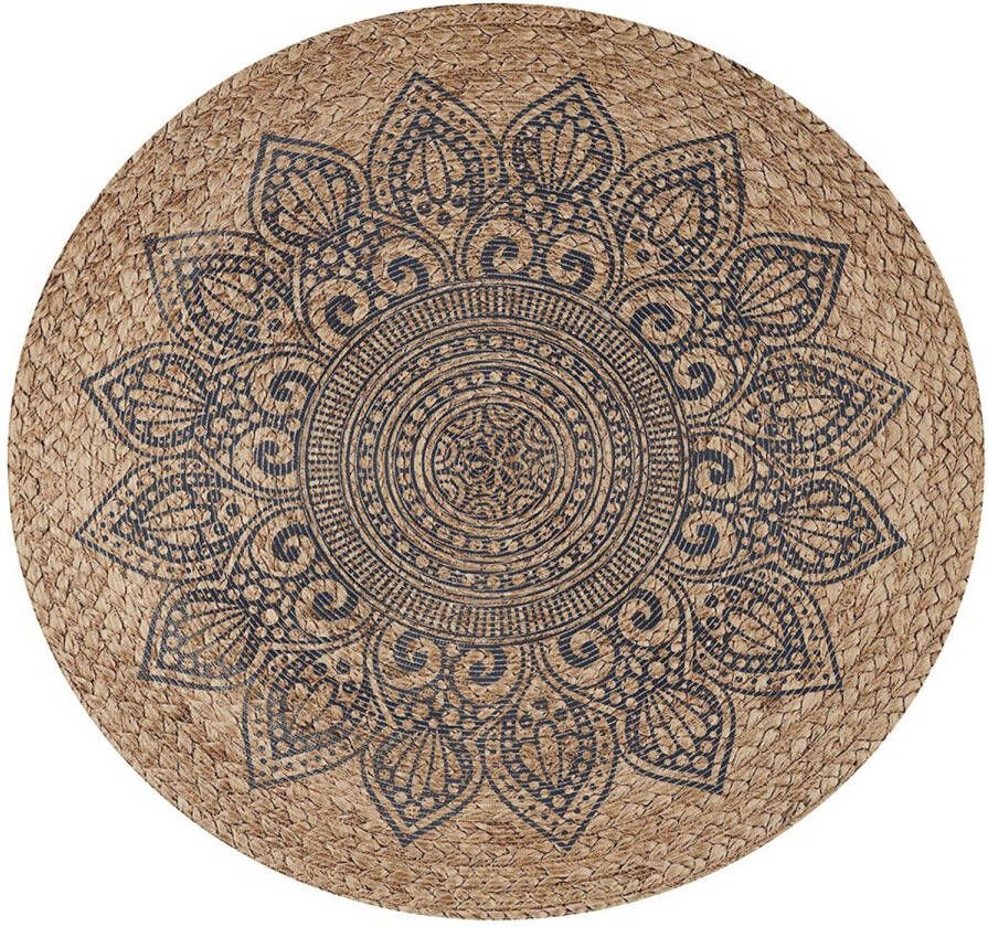 MD-Entree Vloerkleed Design Mat Universal Mandala Natural Ø 100 cm