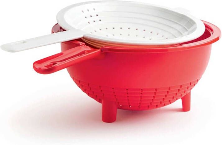 Mediashop Tupperware Double Colander 2 Delig Dubbele Zeef