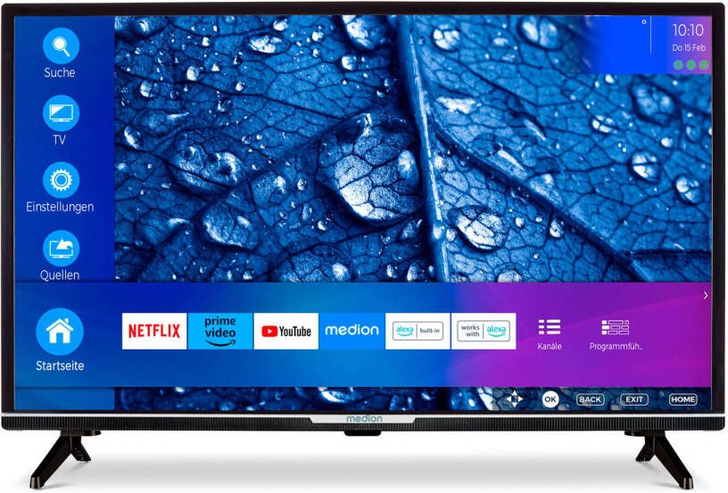 Medion LIFE P13207 smart-tv 80 cm (32&apos;&apos;) Full HD-scherm HDR PVR ready Bluetooth Netf…