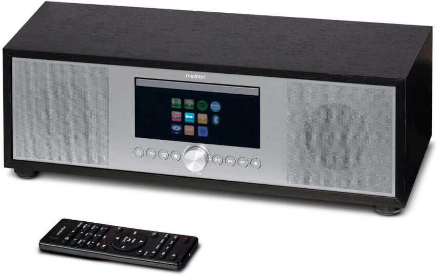 Medion LIFE P66400 All-in-One Audio Systeem zilver LCD-scherm 7 1 (2.8&apos;&apos;) Internet DAB+ PLL…