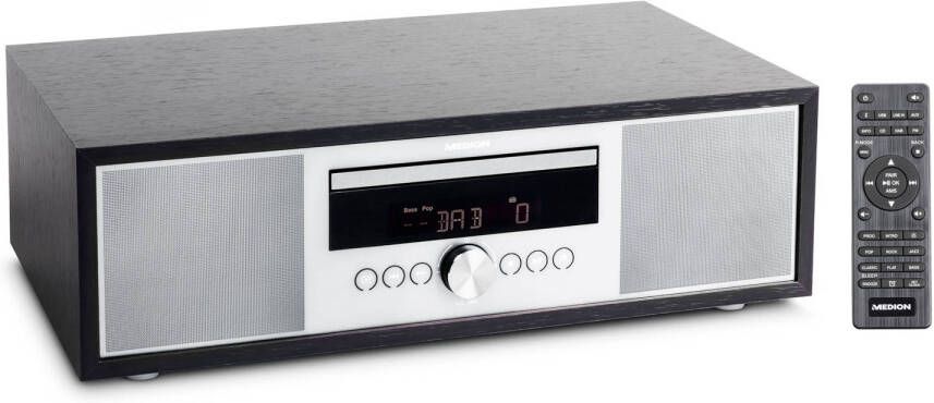 Medion P64145 DAB+ Stereo radio FM Bluetooth CD MP3-speler Met afstandsbediening Zilver