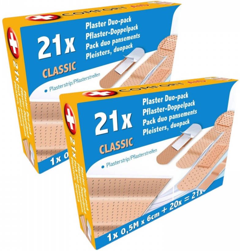 Comfort Aid 42x Pleisters set diverse soorten maten Pleisters