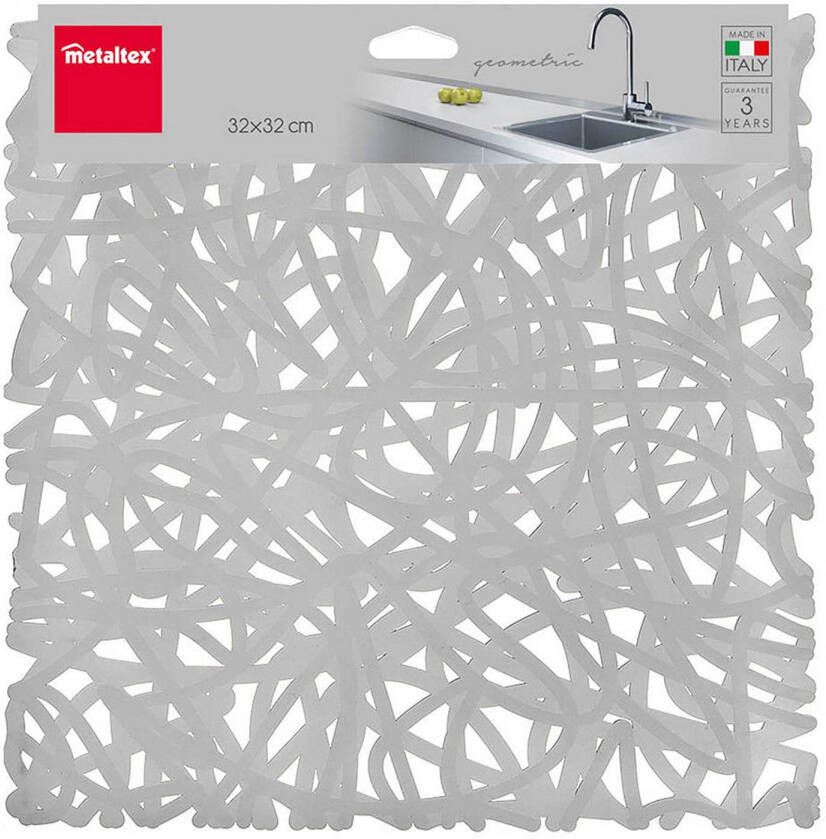 Metaltex Afdruiprek voor Keukengootsteen PVC Geometrisch Multicolour 32 x 32 cm