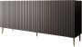 Meubella Dressoir King 180 cm Mat zwart - Thumbnail 2