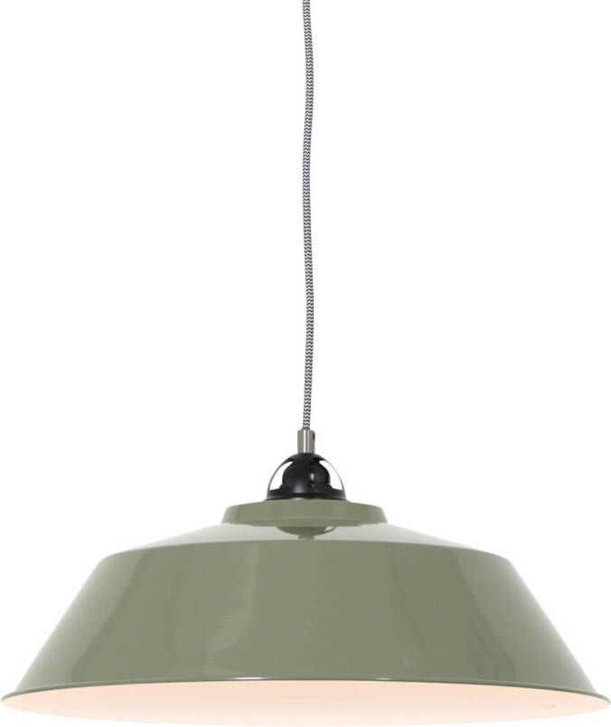 Mexlite hanglamp Nové groen metaal 42 cm E27 fitting 1318G