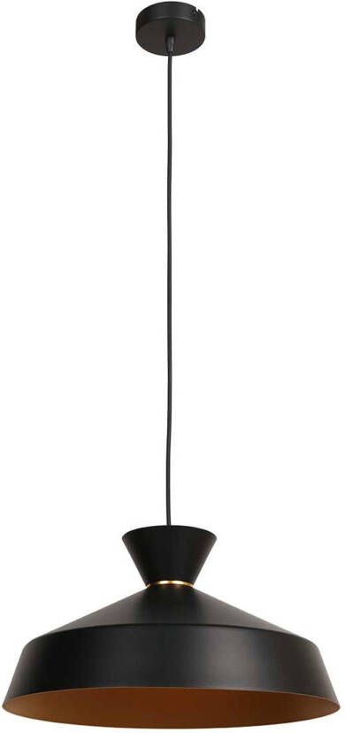 Mexlite hanglamp Skandina zwart metaal 40 cm E27 fitting 3682ZW