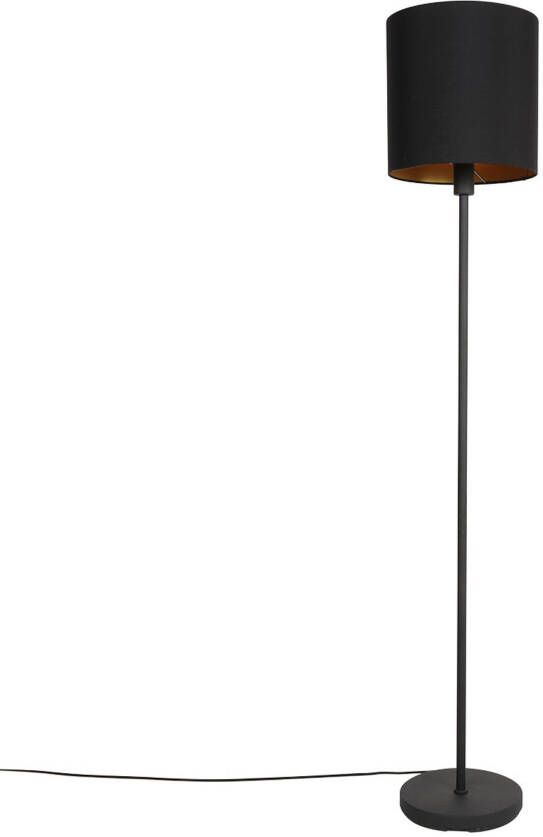 Mexlite vloerlamp Noor zwart metaal 30 cm E27 fitting 1564ZW