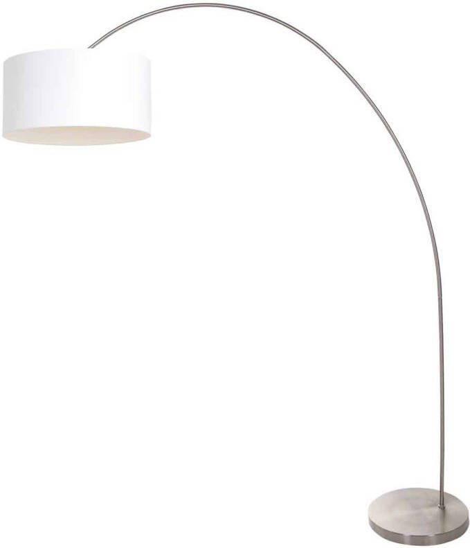 Mexlite vloerlamp Solva staal metaal 3908ST