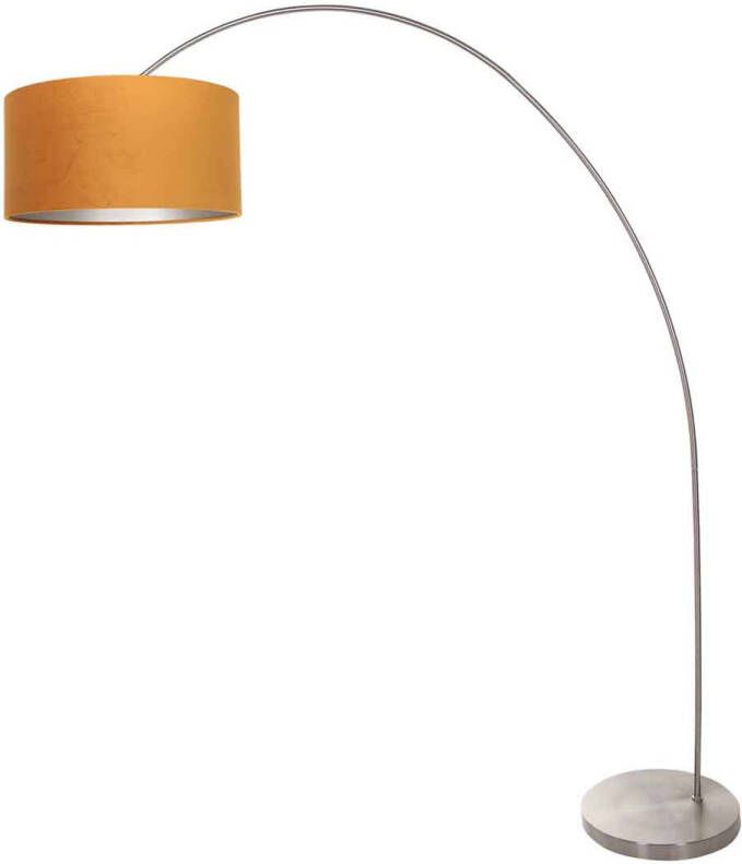 Mexlite vloerlamp Solva staal metaal 3910ST