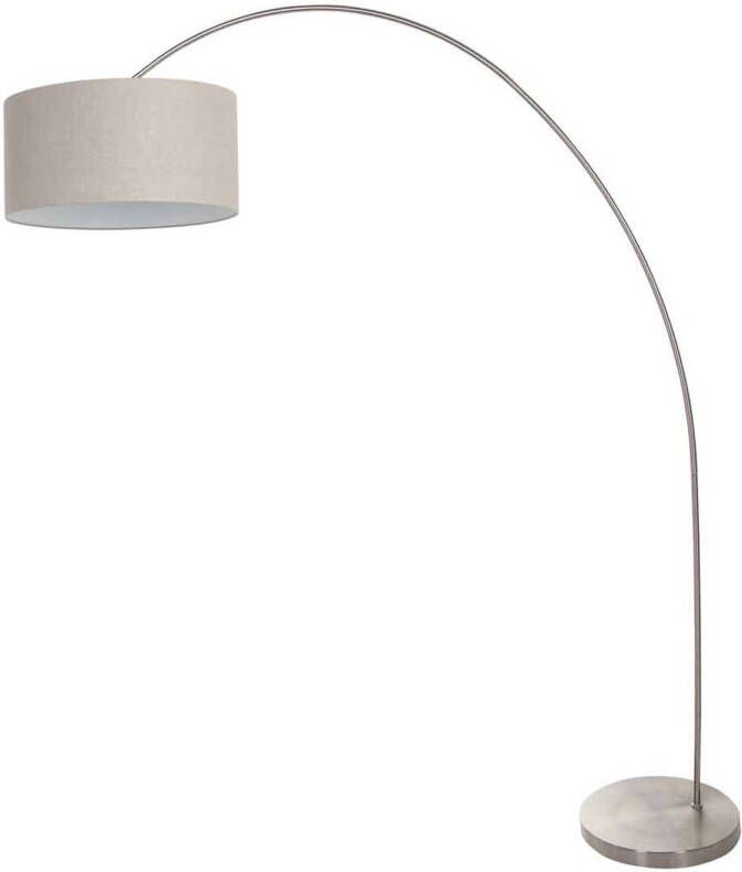 Mexlite vloerlamp Solva staal metaal 3912ST