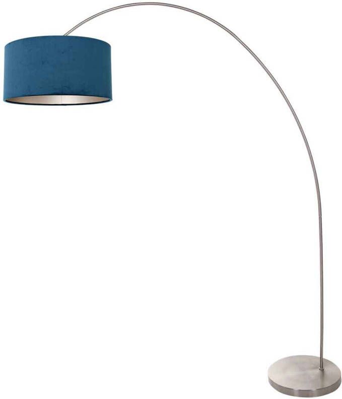 Mexlite vloerlamp Solva staal metaal 3914ST