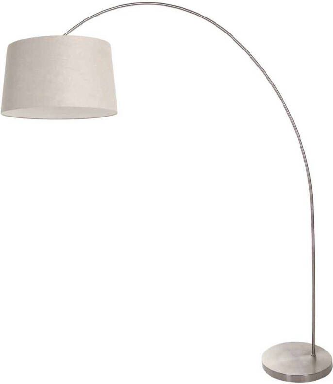 Mexlite vloerlamp Solva staal metaal 3918ST