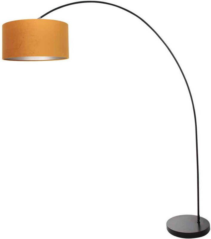 Mexlite vloerlamp Solva zwart metaal 3896ZW