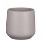Mica Decorations Bloempot mat taupe keramiek voor kamerplant H13.5 x D14 cm plantenpotten - Thumbnail 2