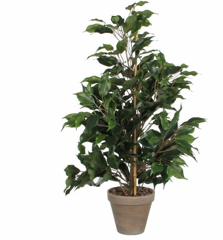 Mica Decorations Groene ficus kunstplant 65 cm Kunstplanten