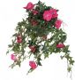 Mica Decorations Petunia Kunst Hangplant in Bloempot Stan L25 x B45 x H50 cm Donkerroze - Thumbnail 2
