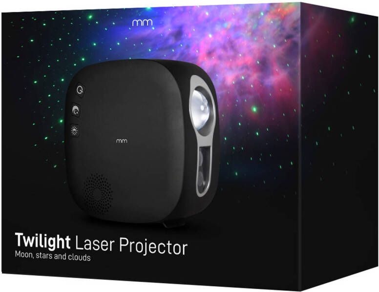 MikaMax LED Galaxy Projector – Projectorlamp Sterrenhemel Projectielamp met Bluetooth Speaker – 4 Standen – 6 Kleuren – Timerfunctie – Op afstand Bedienbaar