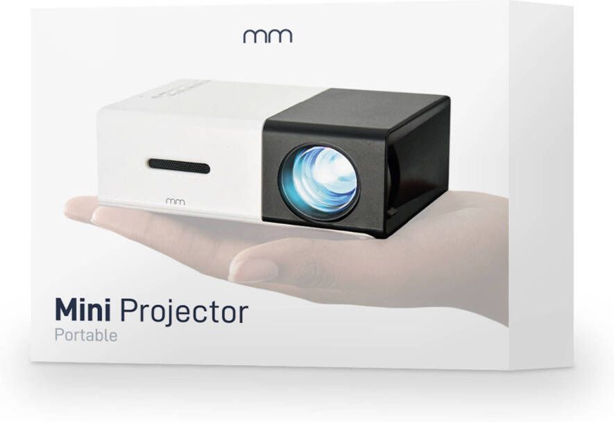 MikaMax Mini HD Beamer 1080p Projectieformaat 24 tot 60 Inch Geschikt voor SD kaart AV HDMI en USB Ingebouwde Speaker