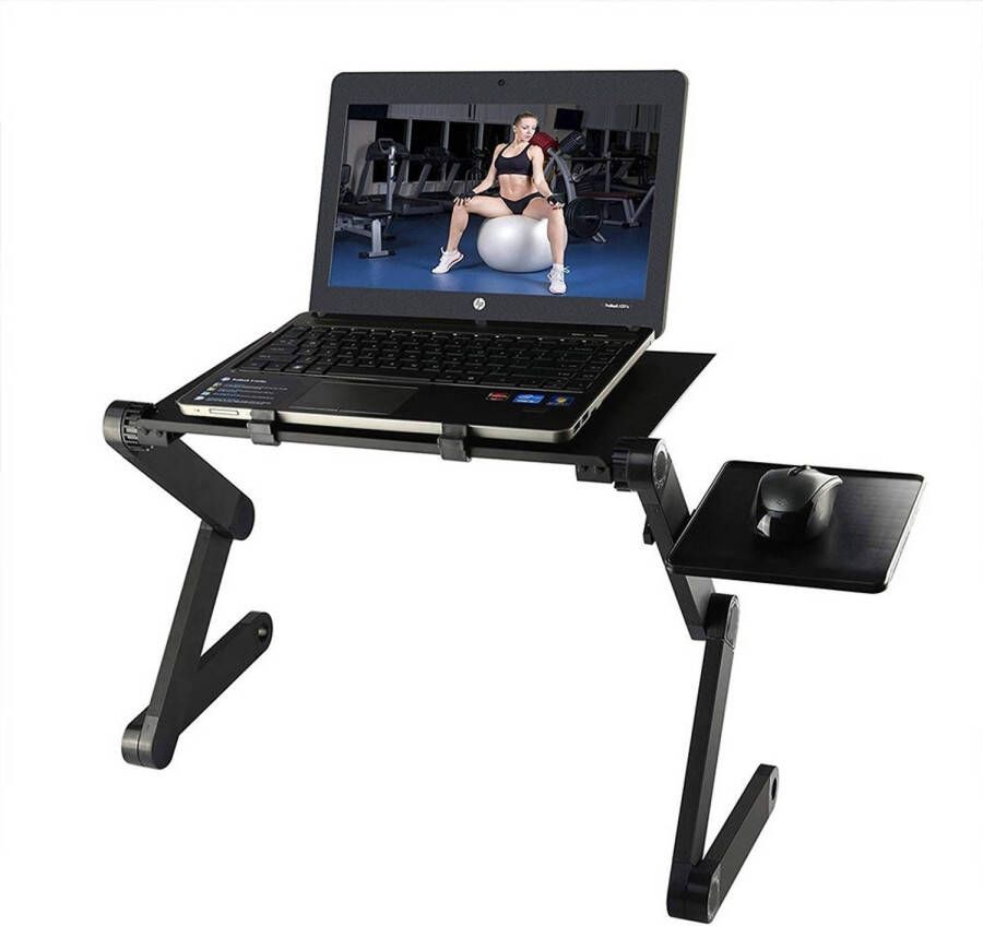 MikaMax Laptop Standaard Zwart