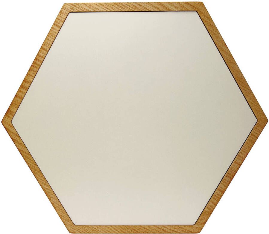 Mimi Innovations Whiteboard Hexagon Wanddecoratie Strak Modulair Ontwerp Notities & Herinneringen 32x37x1cm