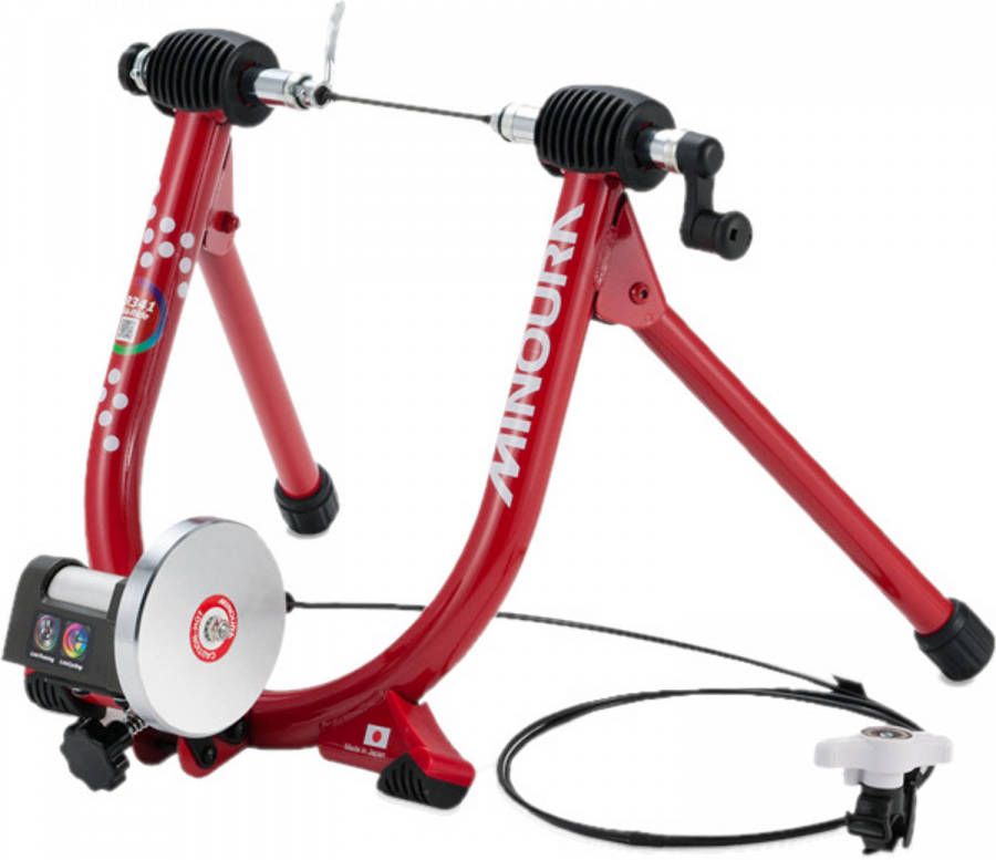 Minoura fietstrainer Liveride LR341 61 x 42 cm staal rood