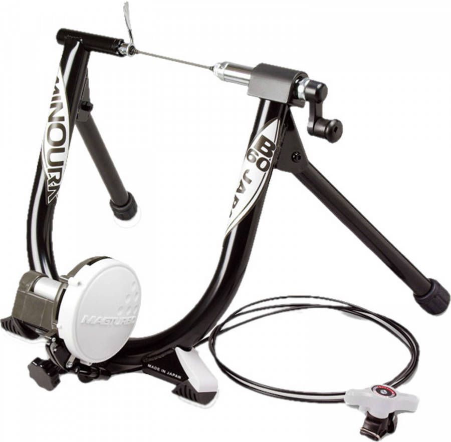 Minoura fietstrainer Magturbo B60R 61 x 42 cm staal zwart