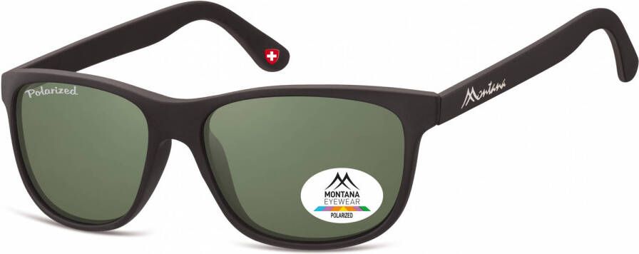 Montana by SGB zonnebril unisex zwart groen (MP48)