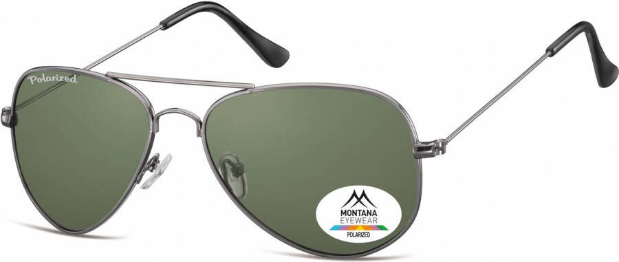 Montana zonnebril unisex Aviator zilver (MP94C)