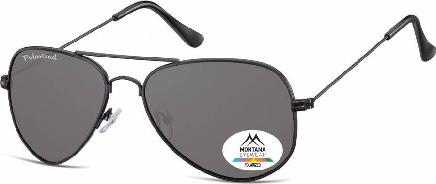 Montana zonnebril unisex Aviator zwart (MP94F)