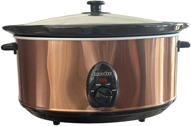 MOODZZ MZ-2304 Elektrische Slowcooker 4.5 L Koperkleurig