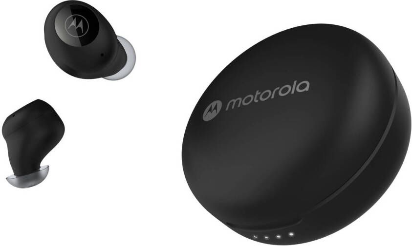 Motorola Sound Draadloze Oordopjes MOTO BUDS 250 In-Ear Oordoppen Qi-Technologie 18-Uur Afspeeltijd Zwart