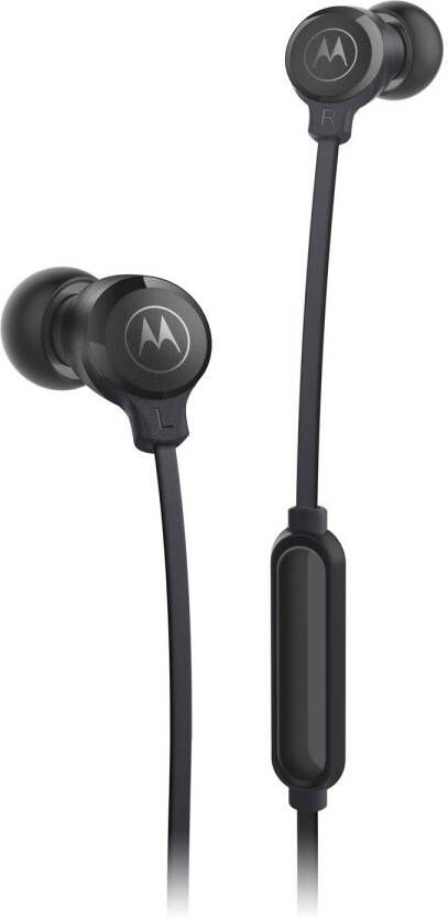 Motorola Sound In-ear koptelefoon 3-S met Kabel Built-in Microfoon Zwart Losse Oordopjes in S-M-L