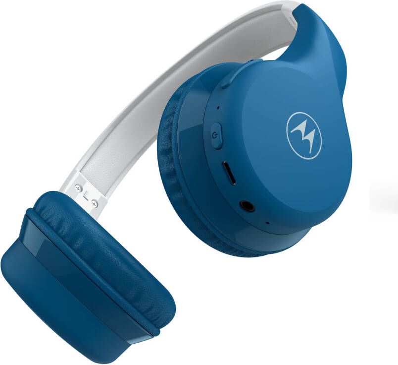 Motorola Sound Kinderkoptelefoon MOTO JR300 Volumebegrenzing tot 85dB Vanaf 3 Jaar Blauw Grijs