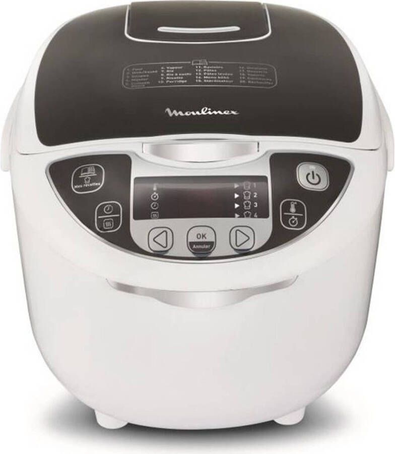 Moulinex MK708E10 Elektrische multicooker 25 in 1 750W Wit grijs