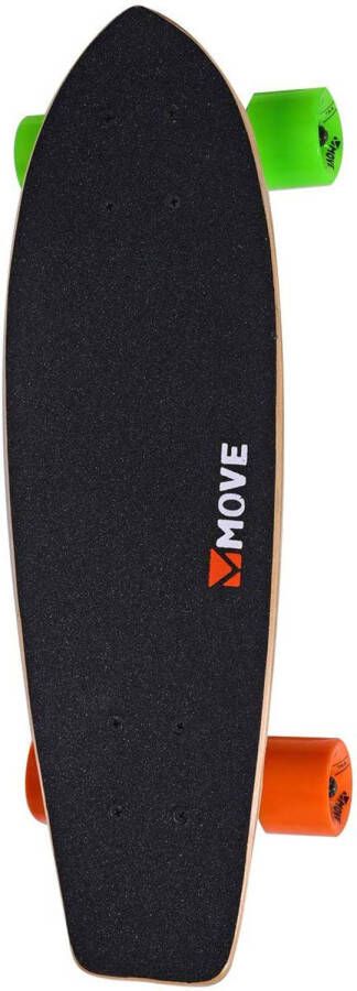 Move skateboard Cruiser 59 cm hout aluminium zwart
