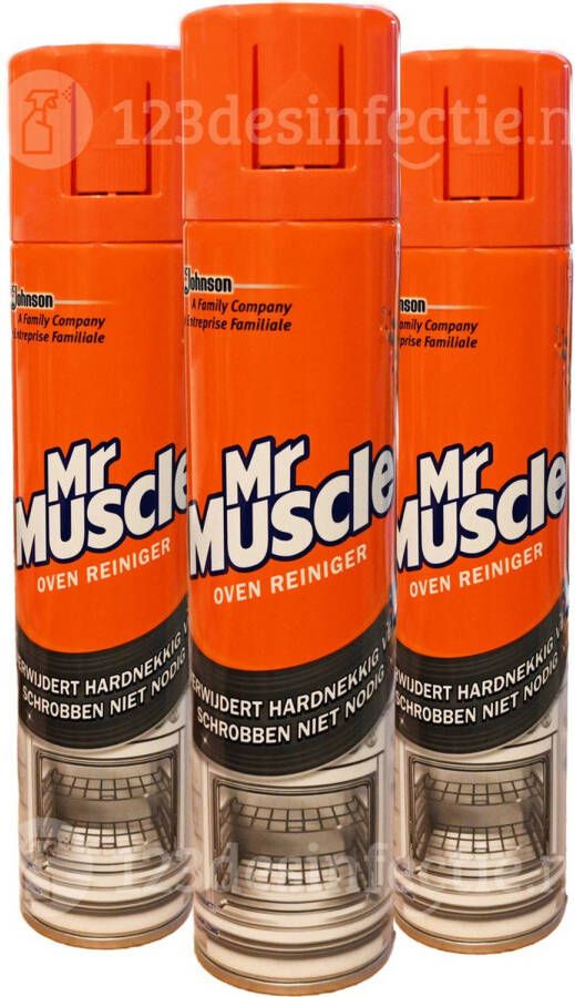 Mr Muscle Mr. Muscle Ovenreiniger Schoonmaakmiddel 300 ml 3 stuks Geschikt voor ovens en grills