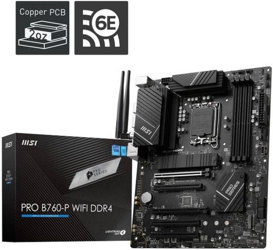 MSI Moederbord PRO B760-P WIFI DDR4