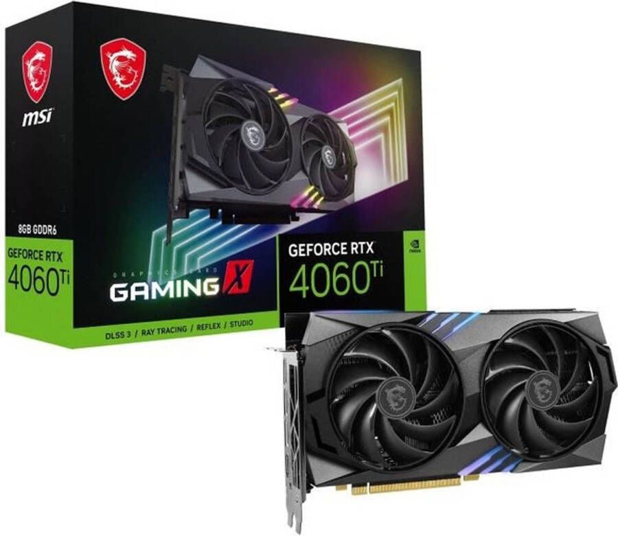 MSI NVIDIA Grafische kaart RTX 4060 Ti Gaming X 8GB