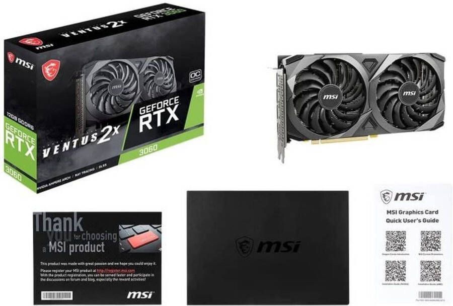 MSI RTX 3060 VENTUS 2X OC grafische kaart 12 GB (912-V397-039) LHR